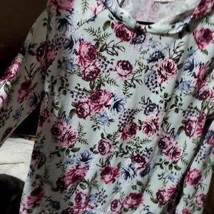 Long sleeve  floral hoodie